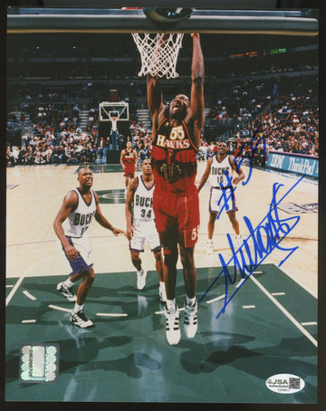 Dikembe Mutombo Signed Autographed 8x10 Photo JSA