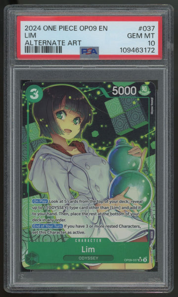 2024 One Piece Lim OP09 Alternate Art #037 PSA 10