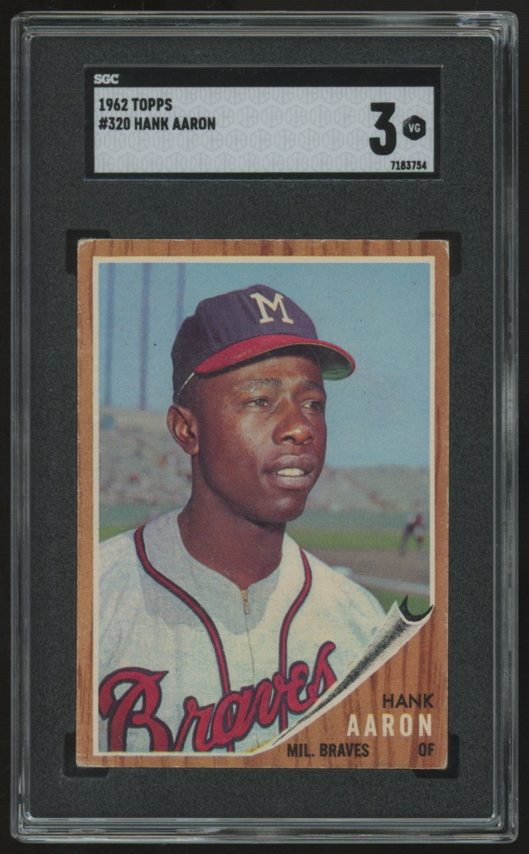 1962 Topps Hank Aaron #320 SGC 3 *754