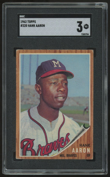 1962 Topps Hank Aaron #320 SGC 3 *754
