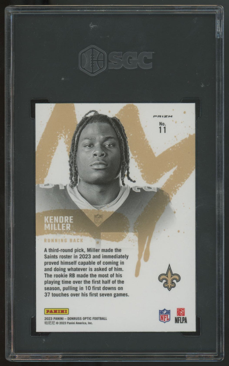 2023 Donruss Optic Kendre Miller RC Rookie Kings SSP #11 SGC 9.5