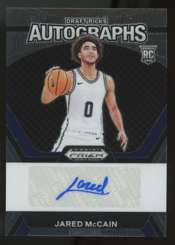 2024 Prizm Draft Basketball Jared McCain RC Draft Picks Auto #DPA-JMC