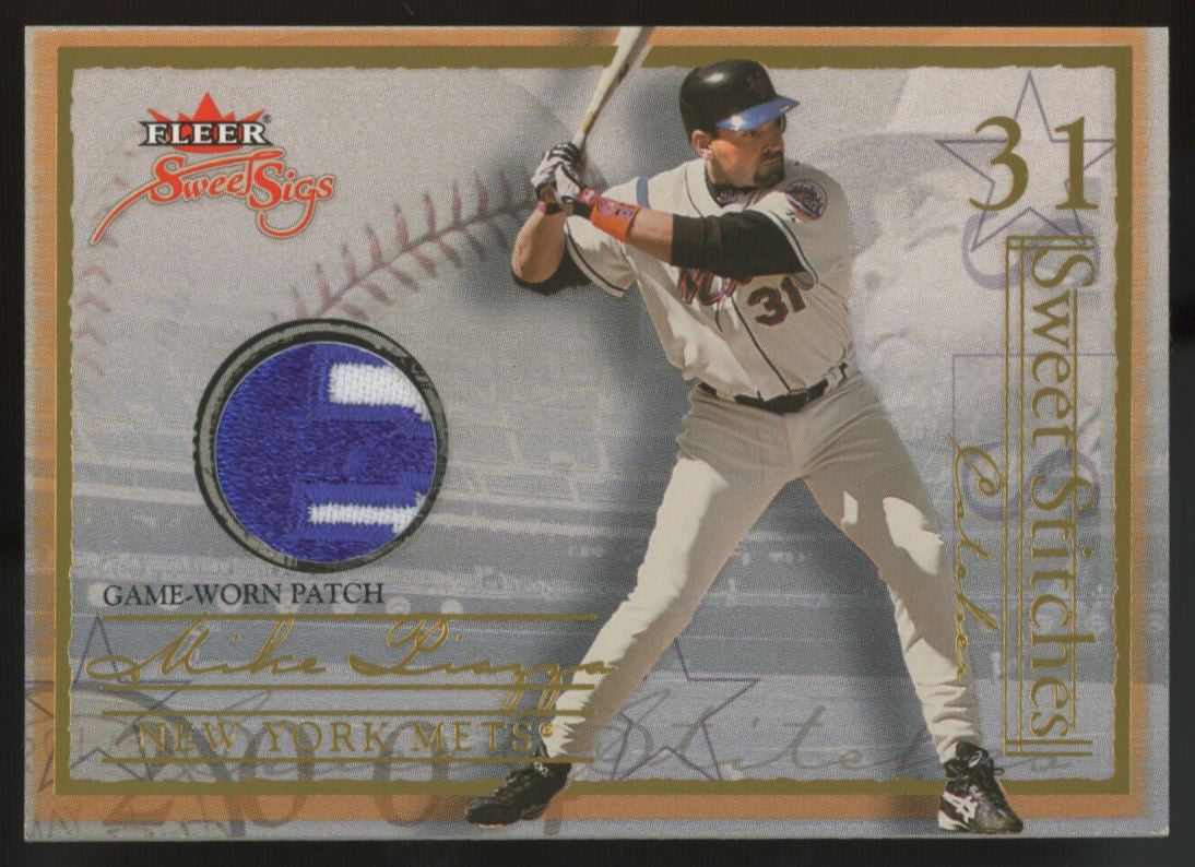 2004 Fleer Sweet Sigs Mike Piazza Sweet Stiches Game-Worn Patch /50 #ST-MP