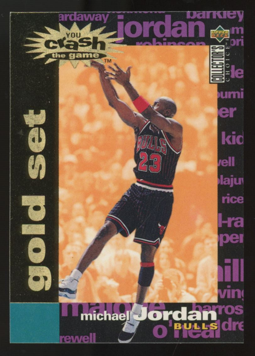 1995-96 UD Collector's Choice Michael Jordan Crash The Game Gold #C30