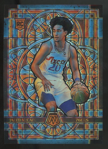 2024-25 Panini Mosaic Jared McCain RC Stained Glass SSP #9