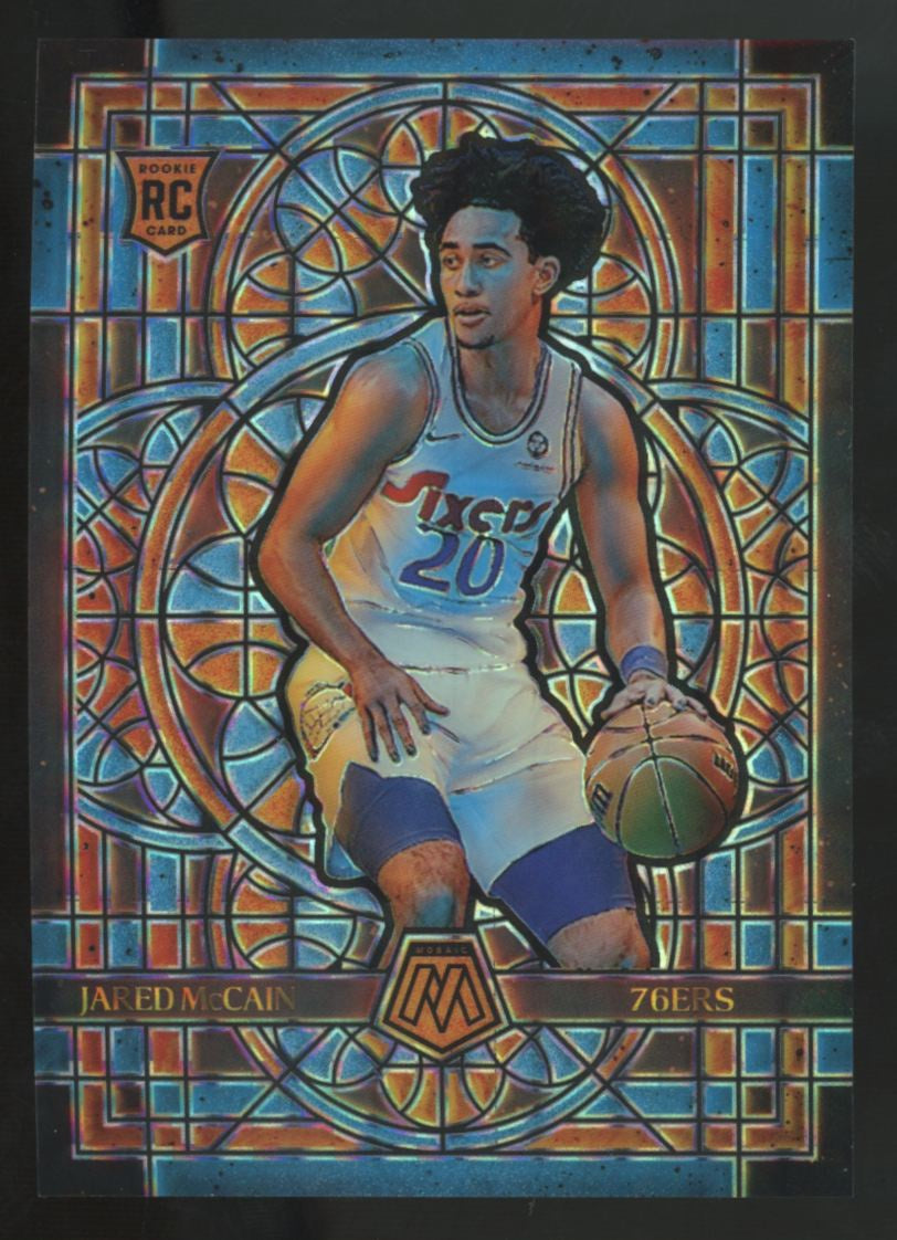 2024-25 Panini Mosaic Jared McCain RC Stained Glass SSP #9