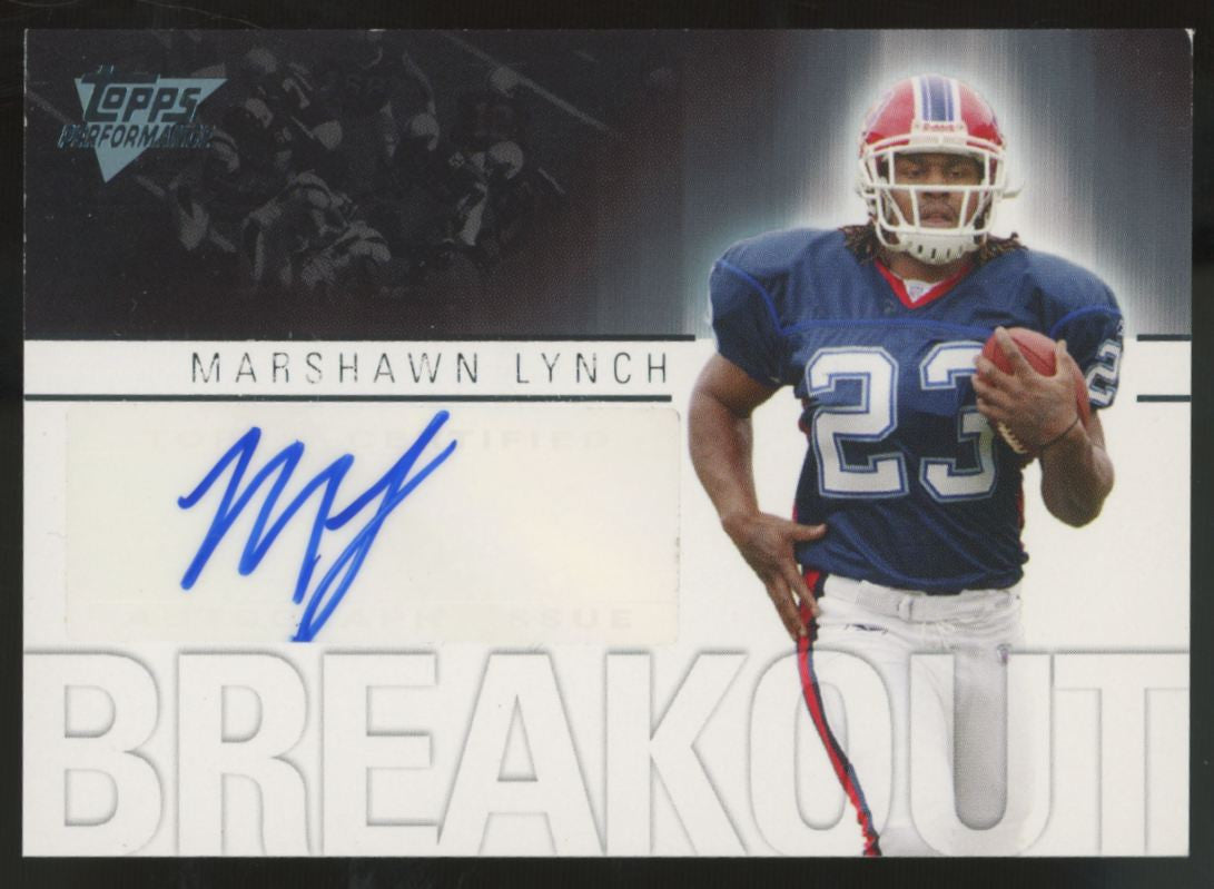 2007 Topps Performance Marshawn Lynch RC Breakout Auto #BA-ML