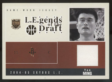 2004-05 SkyBox Limited Edition Yao Ming Legends Of The Draft Patch /50 #LD-YM
