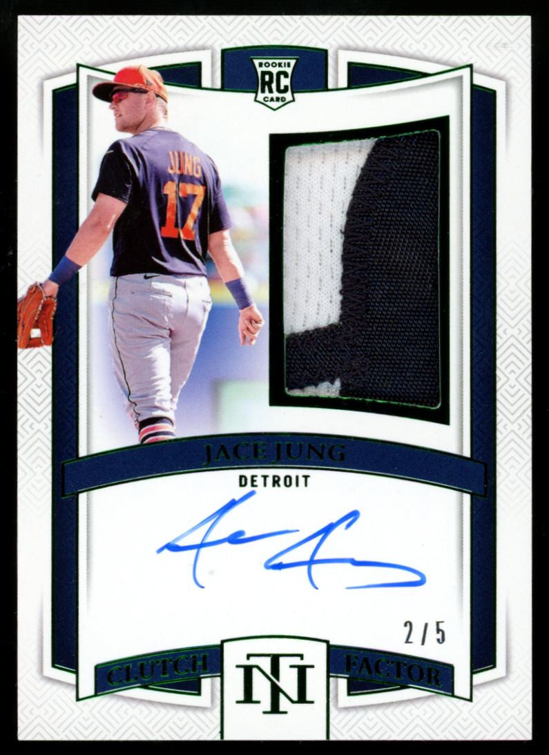 2025 National Treasures Jace Jung RC Emerald Clutch Factor Patch Auto RPA /5
