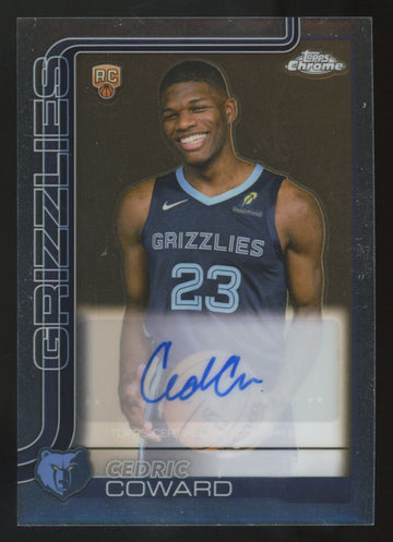 2025-26 Topps Chrome Cedric Coward RC Auto #TCAR-CC