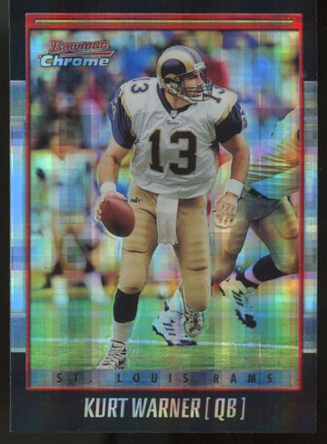 2001 Bowman Chrome Kurt Warner Xfractor #63 NM-MT