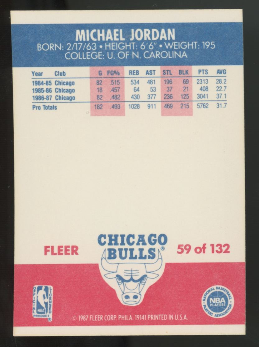 1987-88 Fleer Michael Jordan #59 NM-MT