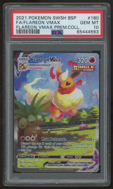 2021 Pokemon Flareon VMax Premium Collection Promo #180 PSA 10 (B)