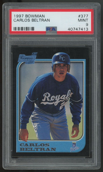 1997 Bowman Carlos Beltran RC #377 PSA 9