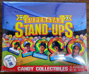 1991 Topps Superstar Stand-Ups Sealed Box (36 Dispensers)