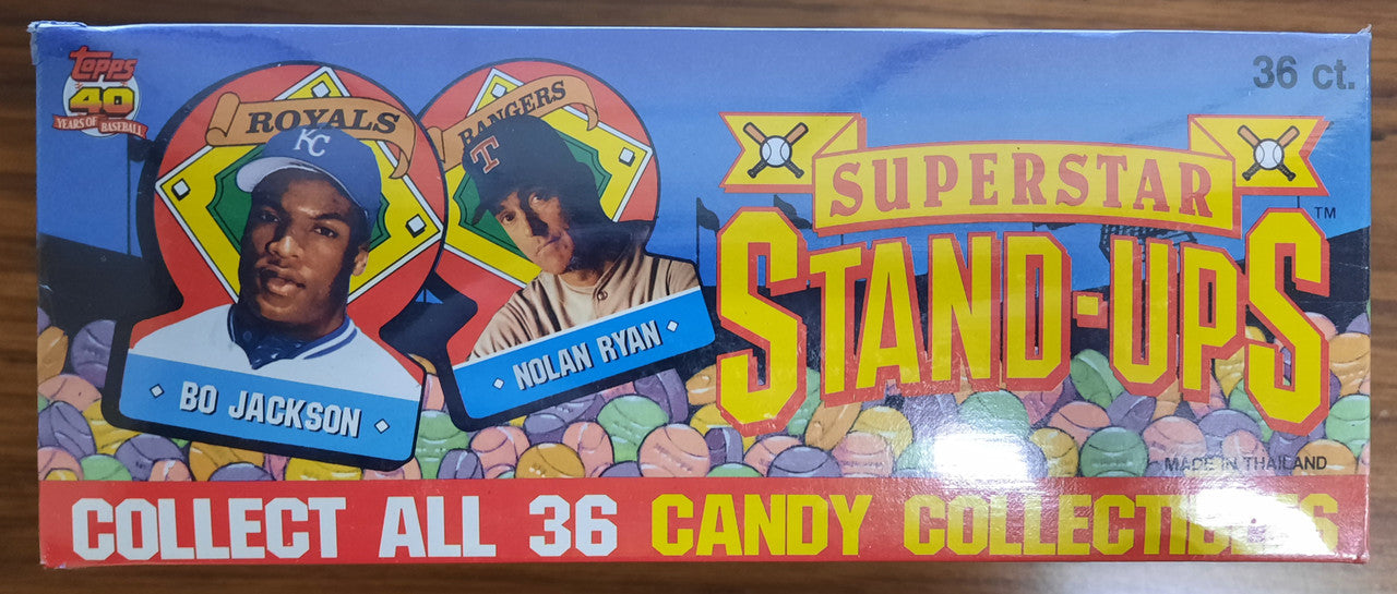 1991 Topps Superstar Stand-Ups Sealed Box (36 Dispensers)