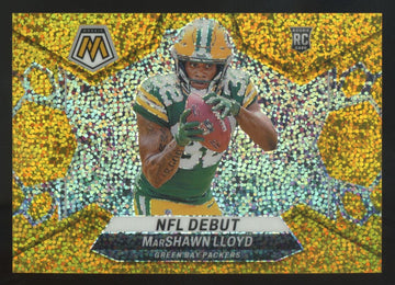 2024 Panini Mosaic MarShawn Lloyd RC NFL Debut Gold Sparkle /24 #279