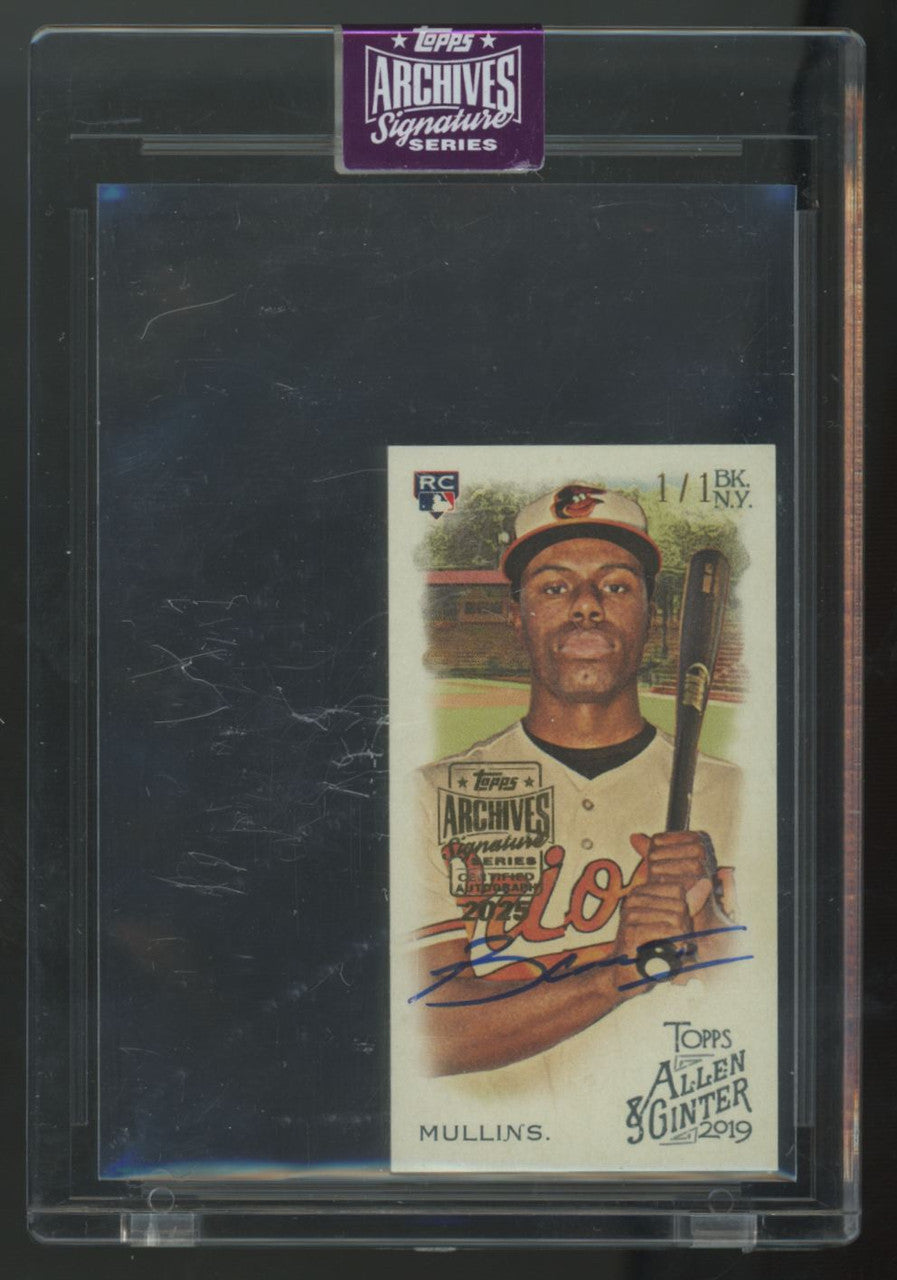 2025 Topps Archives Signature Series Cedric Mullins RC Mini Auto 1/1 #196
