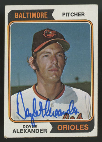 1980 Topps Doyle Alexander #282 Signed Auto JSA
