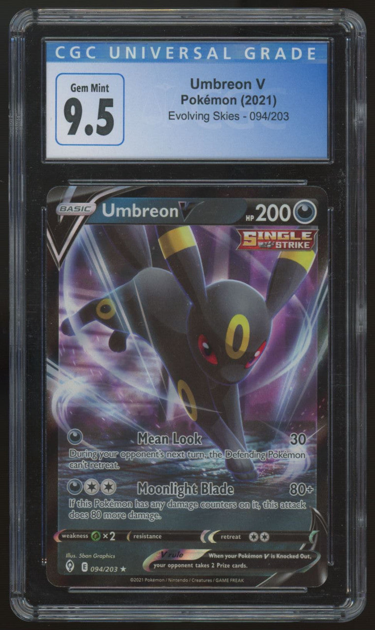 2021 Pokemon Umbreon V Evolving Skies #094 CGC 9.5