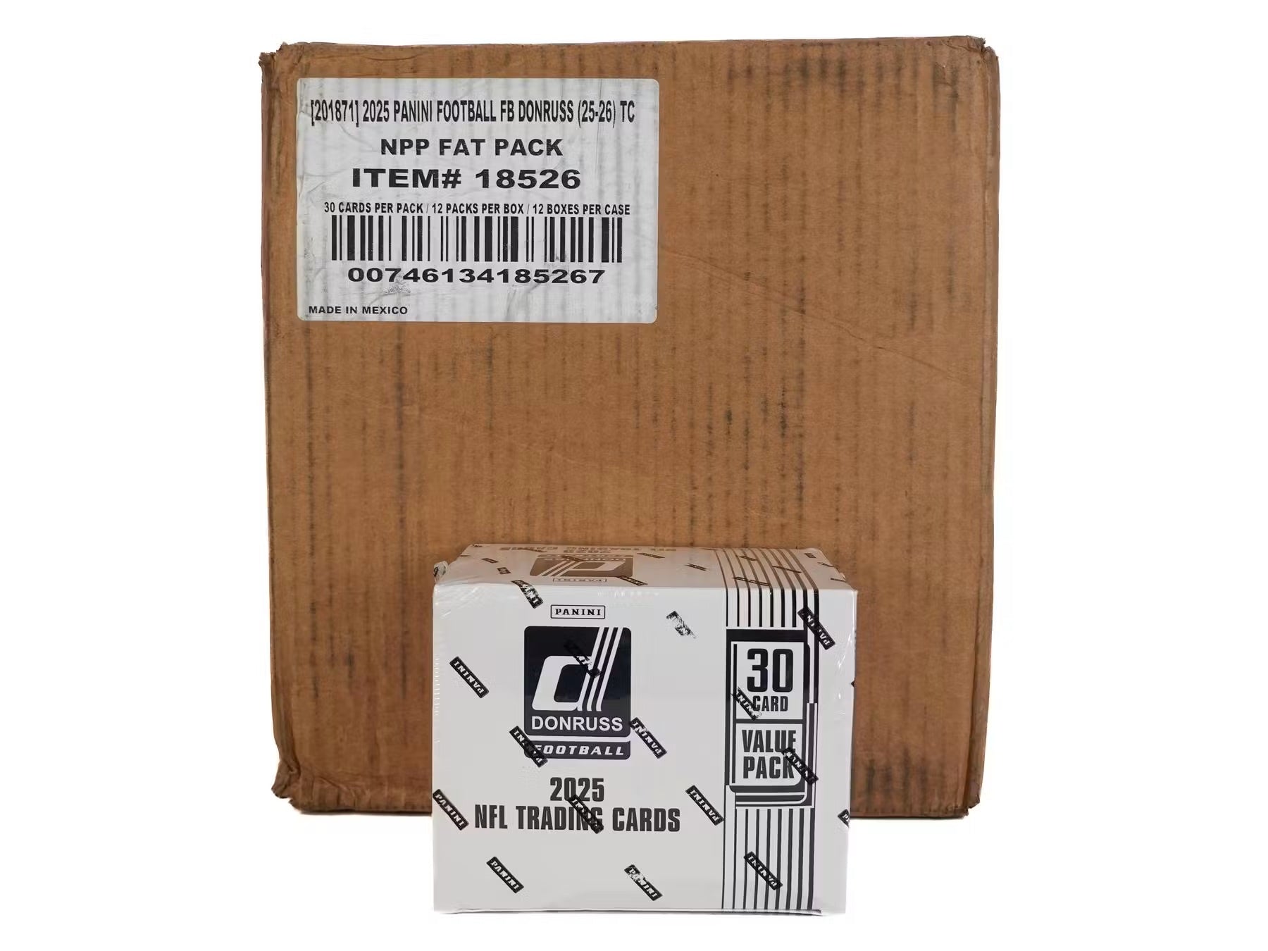 2025 Panini Donruss Football Value Pack Box CASE (12)