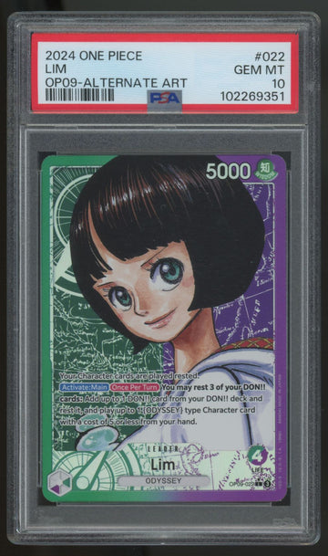 2024 One Piece Lim OP09 Alt Art #022 PSA 10