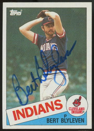 1985 Topps Bert Blyleven #355 Signed Autographed Card JSA