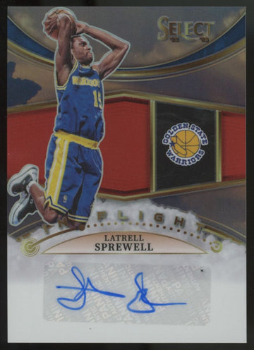 2022-23 Panini Select Latrell Sprewell In-Flight Auto /99 IFS-LSW