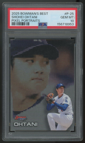 2025 Bowman's Best Shohei Ohtani Pixel Portraits SSP #P-25 PSA 10
