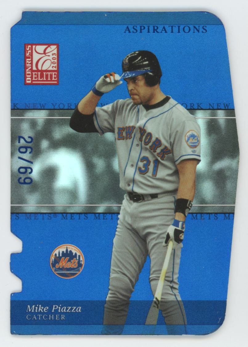 2003 Donruss Elite Mike Piazza Aspirations /69 #135