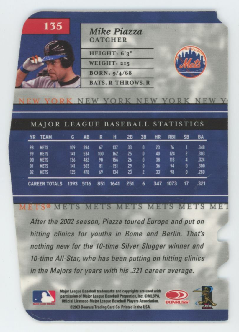 2003 Donruss Elite Mike Piazza Aspirations /69 #135