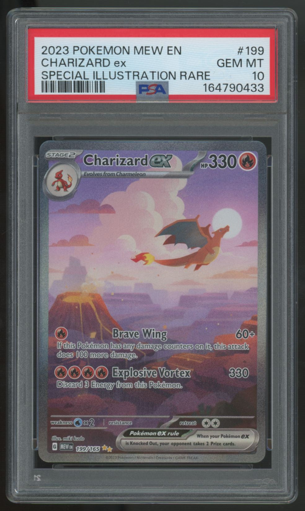 2023 Pokemon Charizard ex 151 Special Illustration Rare #199 PSA 10 (E)