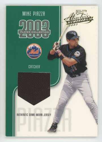 2003 Playoff Absolute Mike Piazza Player Collection Patch /25
