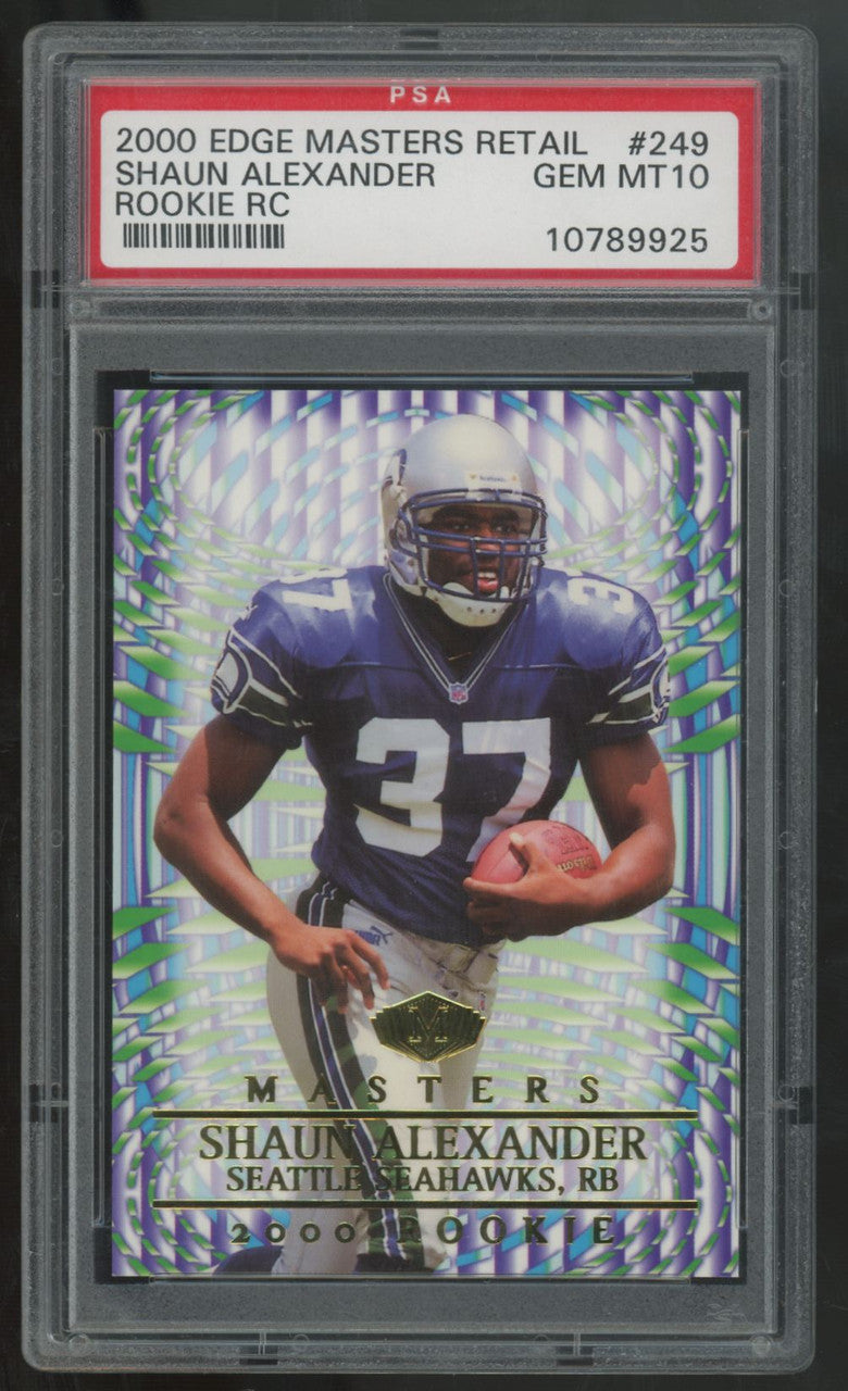 2000 Collector's Edge Masters Shaun Alexander RC #249 PSA 10 *925