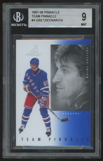 1997-98 Pinnacle Wayne Gretzky/Paul Kariya Team Pinnacle #4 BGS 9