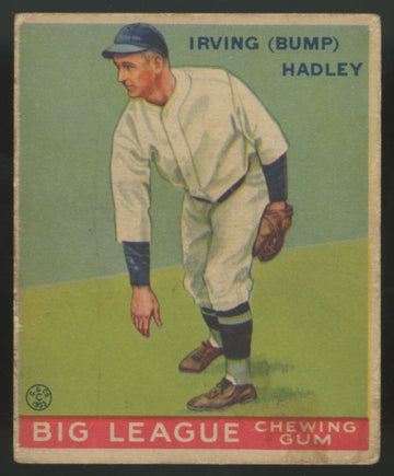 1933 Goudey Irving "Bump" Hadley #140 G/VG