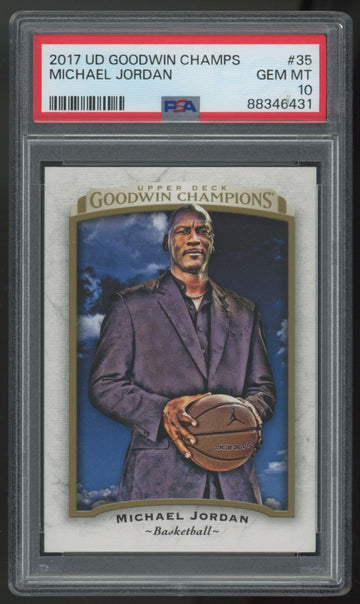 2017 Upper Deck Goodwin Champions Michael Jordan #35 PSA 10