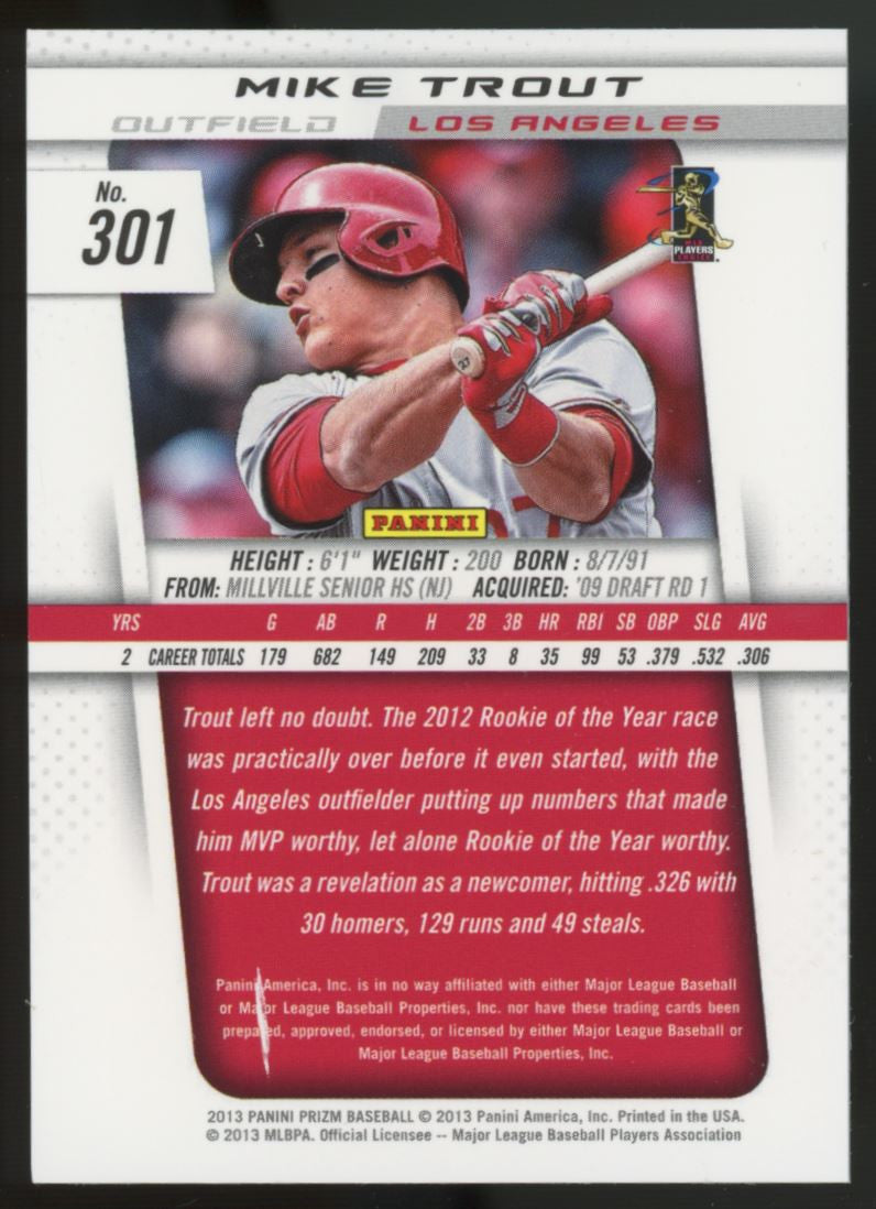 2013 Panini Prizm Baseball Complete Set w/ SPs (305)