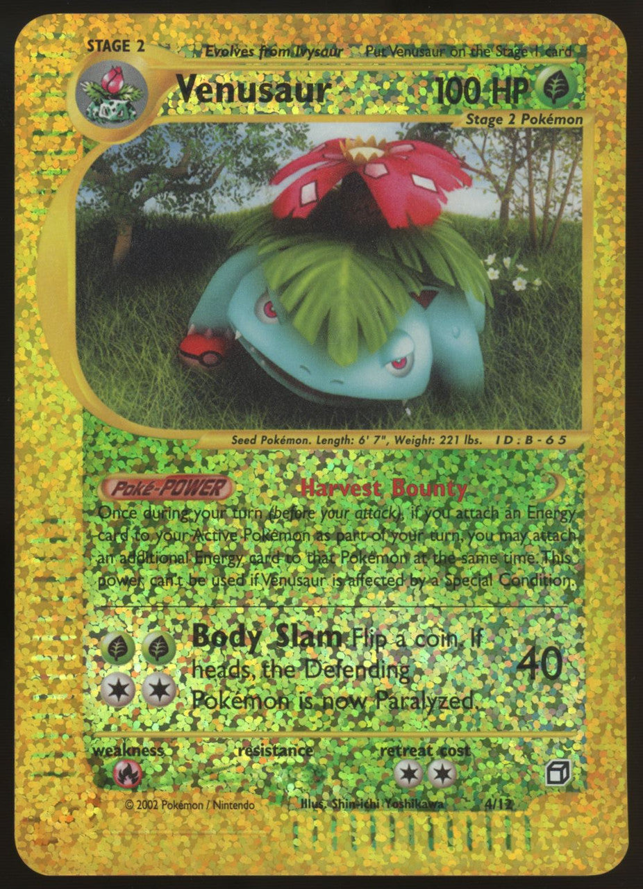 2002 Pokemon Venusaur Expedition Reverse Holo Box Topper #4