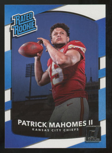 2017 Panini Donruss Patrick Mahomes II RC Rated Rookie #327