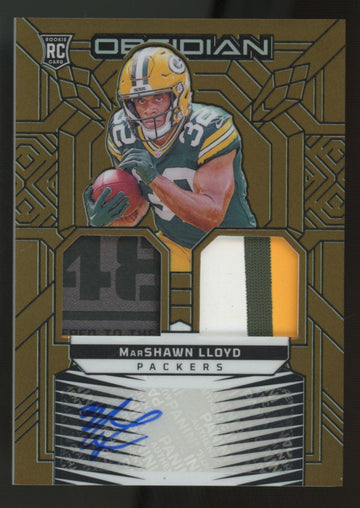 2024 Obsidian Marshawn Lloyd RC Dual Patch Auto RPA Gold /10 #RMI-MLD