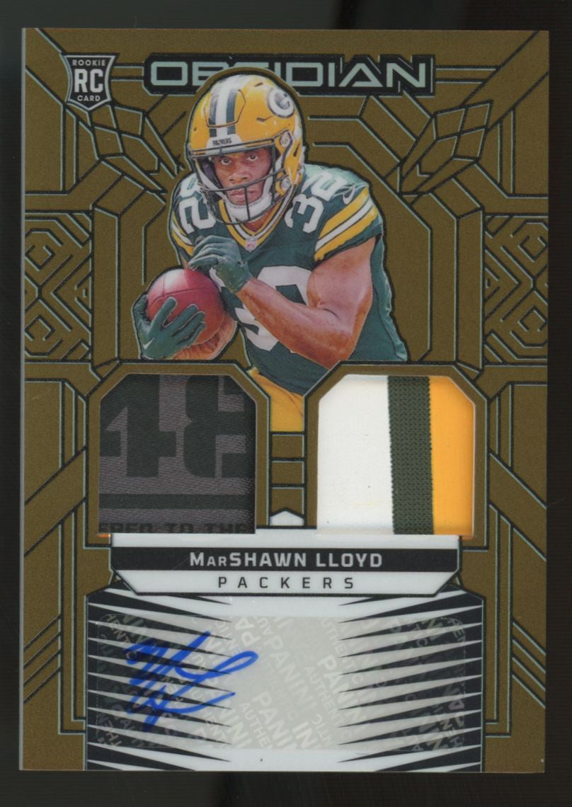 2024 Obsidian Marshawn Lloyd RC Dual Patch Auto RPA Gold /10 #RMI-MLD
