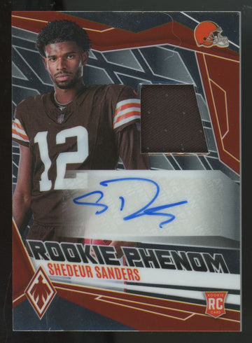 2025 Panini Phoenix Shedeur Sanders RC Phenom Patch Auto RPA /249 #RPJ-SSS