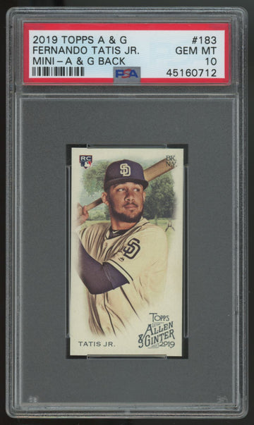 2019 Topps Allen & Ginter Fernando Tatis Jr. RC Mini A&G Back #183 PSA 10 *712