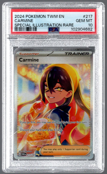 2024 Pokemon Carmine Twilight Masquerade Special Illustration Rare #217 PSA 10