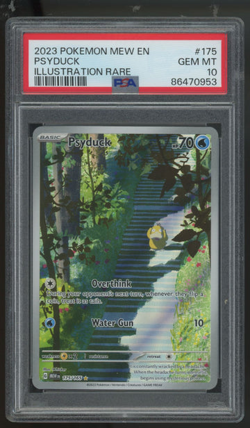 2023 Pokemon Psyduck 151 Illustration Rare #175 PSA 10 (B)