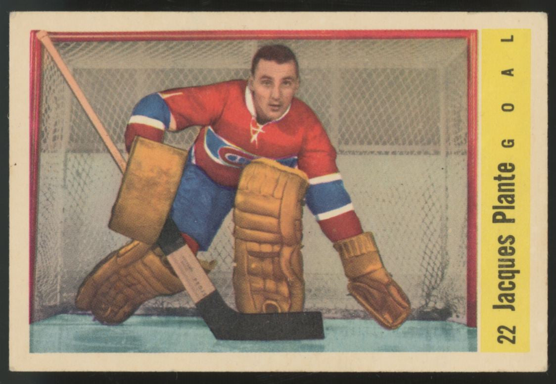 1958-59 Parkhurst Jacques Plante #22 VG/EX