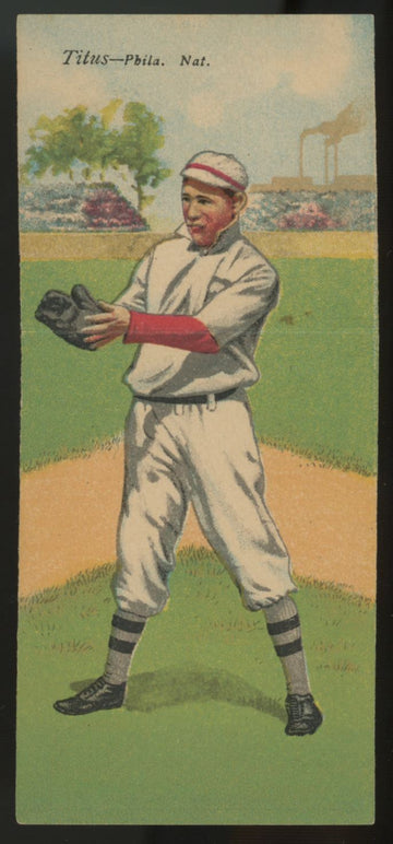 1911 T201 Mecca Double Folders John Titus/Charles Dooin EX