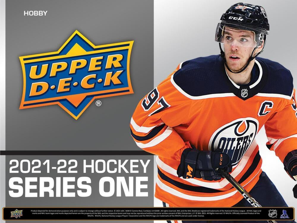 2021/22 Upper Deck Series 1 Hockey Hobby Case (12 Boxes)