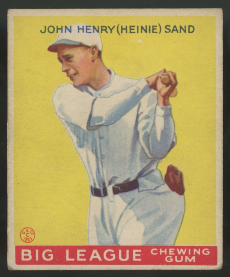 1933 Goudey John Henry Heinie Sand #85 VG-VG/EX